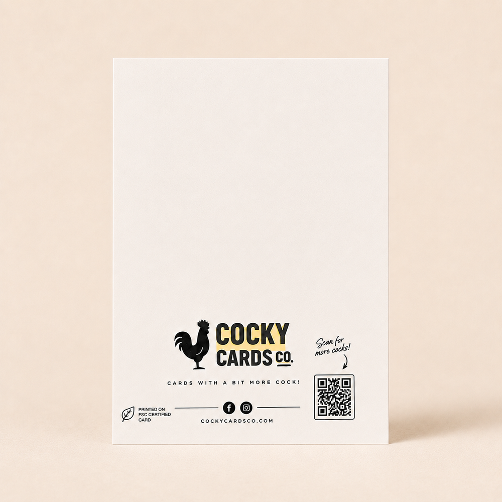 Back of the card, shown in the original product photograph