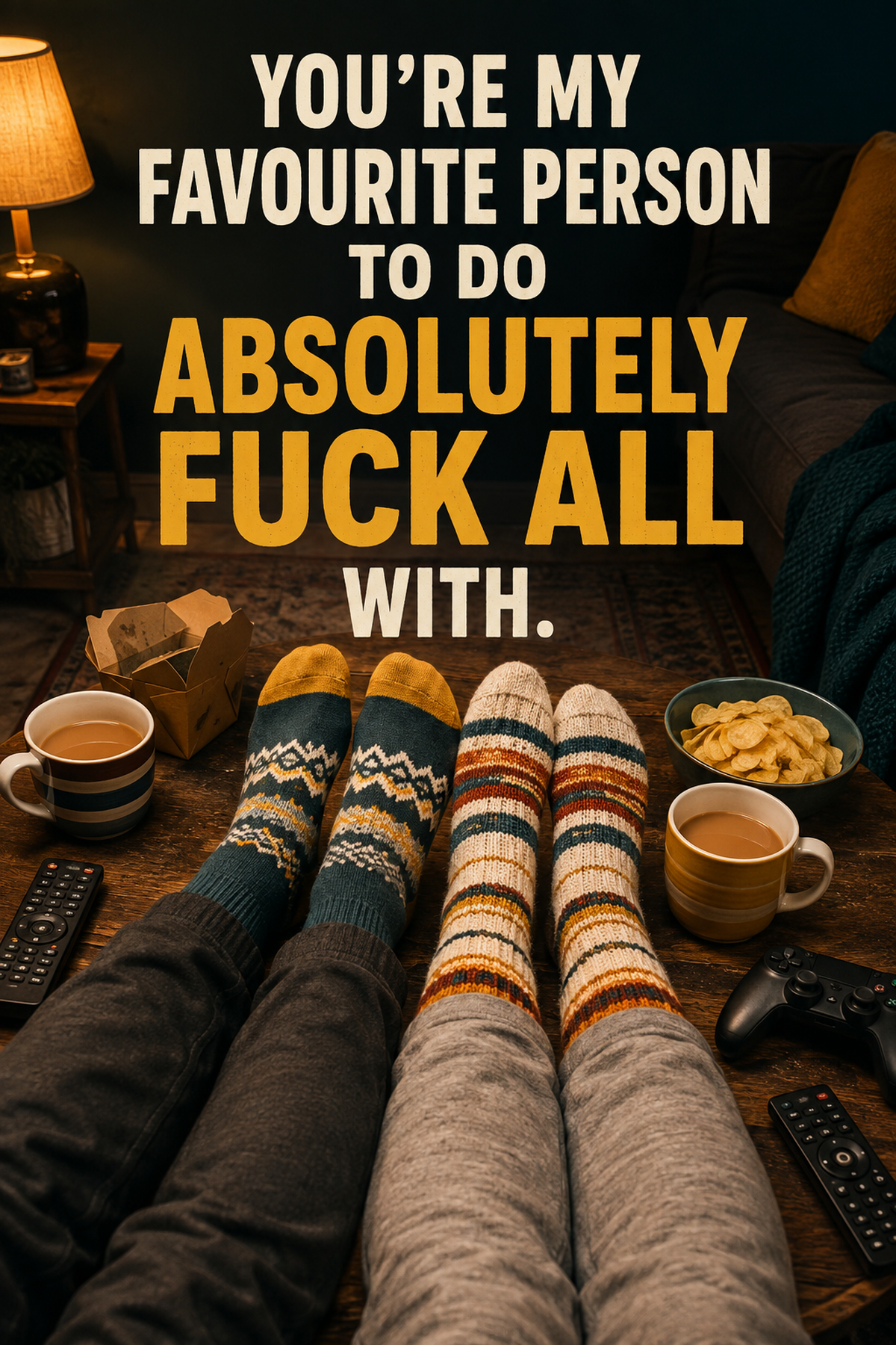 Funny Card for Boyfriend – My Favourite Person to Do Nothing With