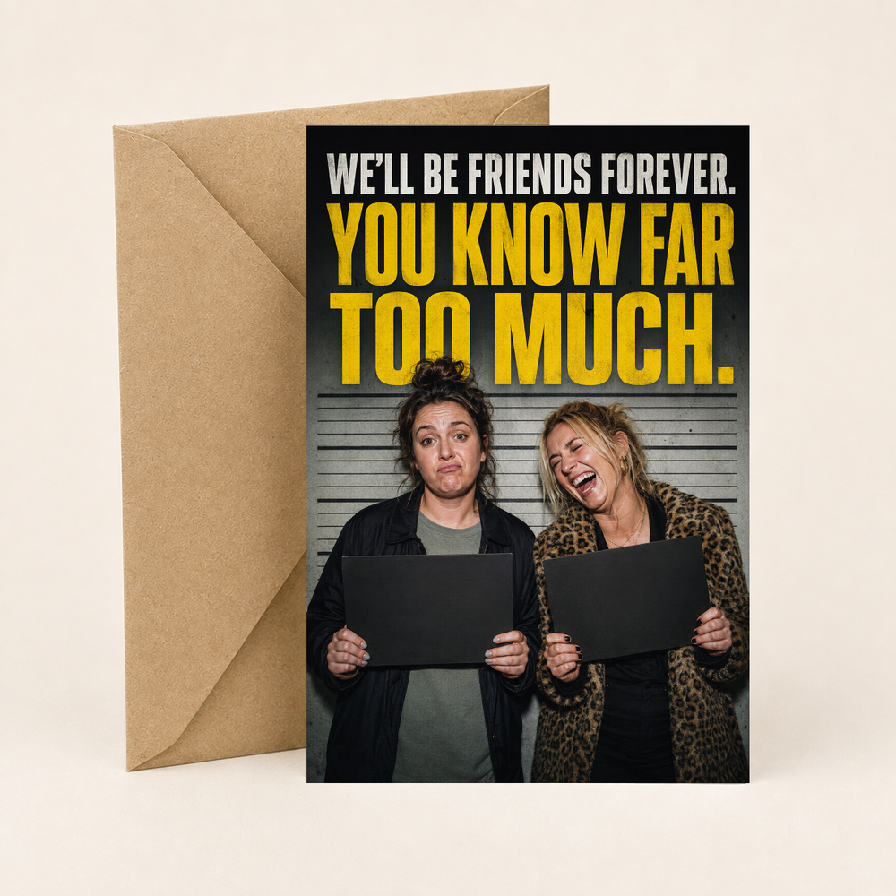Funny Friendship Card – You Know Far Too Much