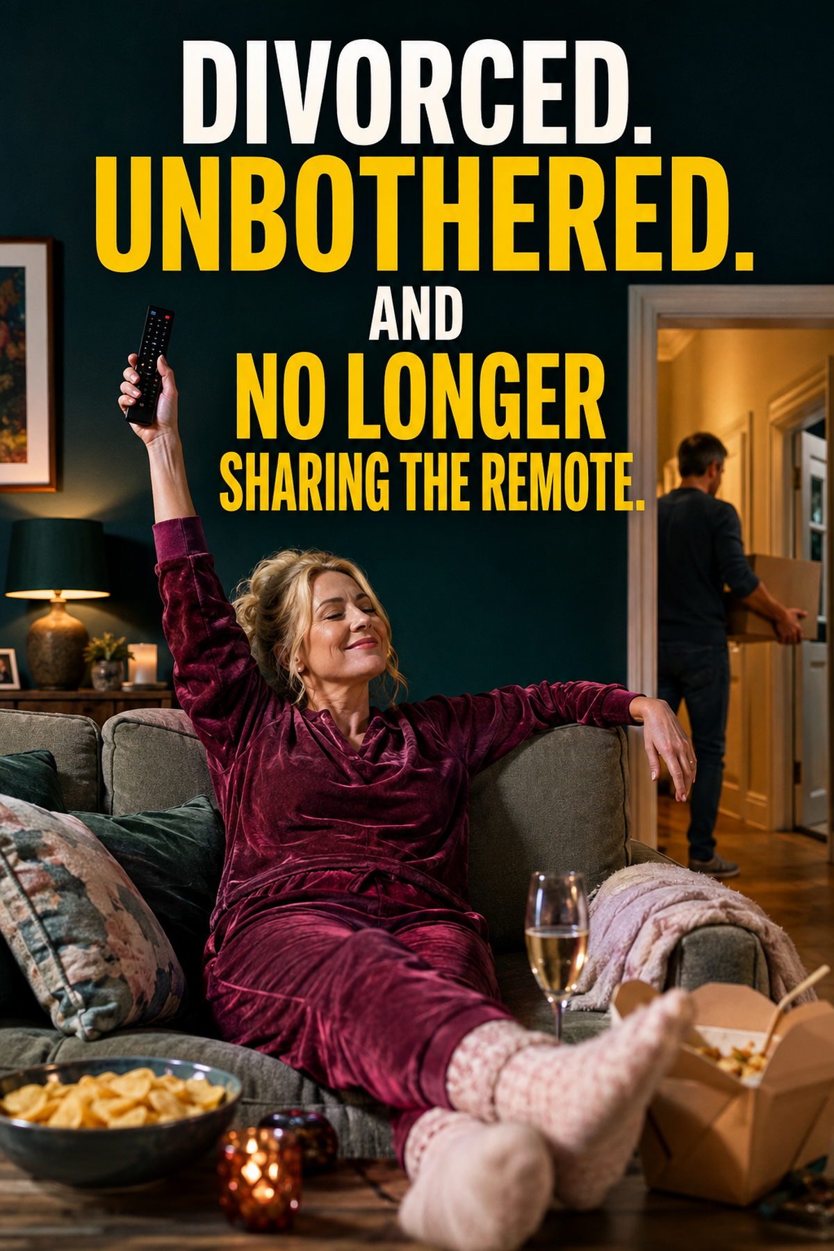 Funny Divorce Card – No Longer Sharing the Remote