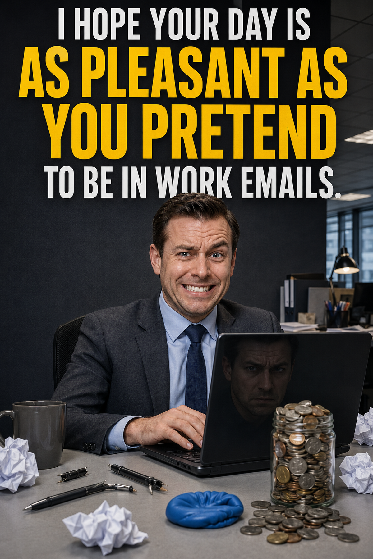 Funny Work Card – As Pleasant as Your Emails