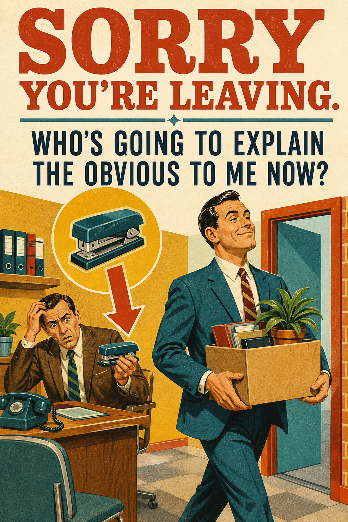 Funny Leaving Card – Explain the Obvious