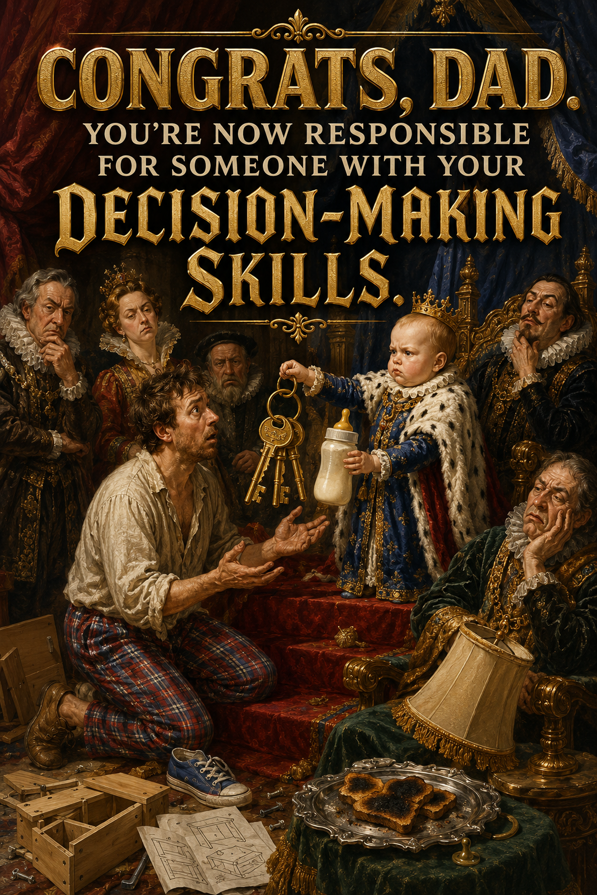 Funny New Dad Card – Your Decision-Making Skills