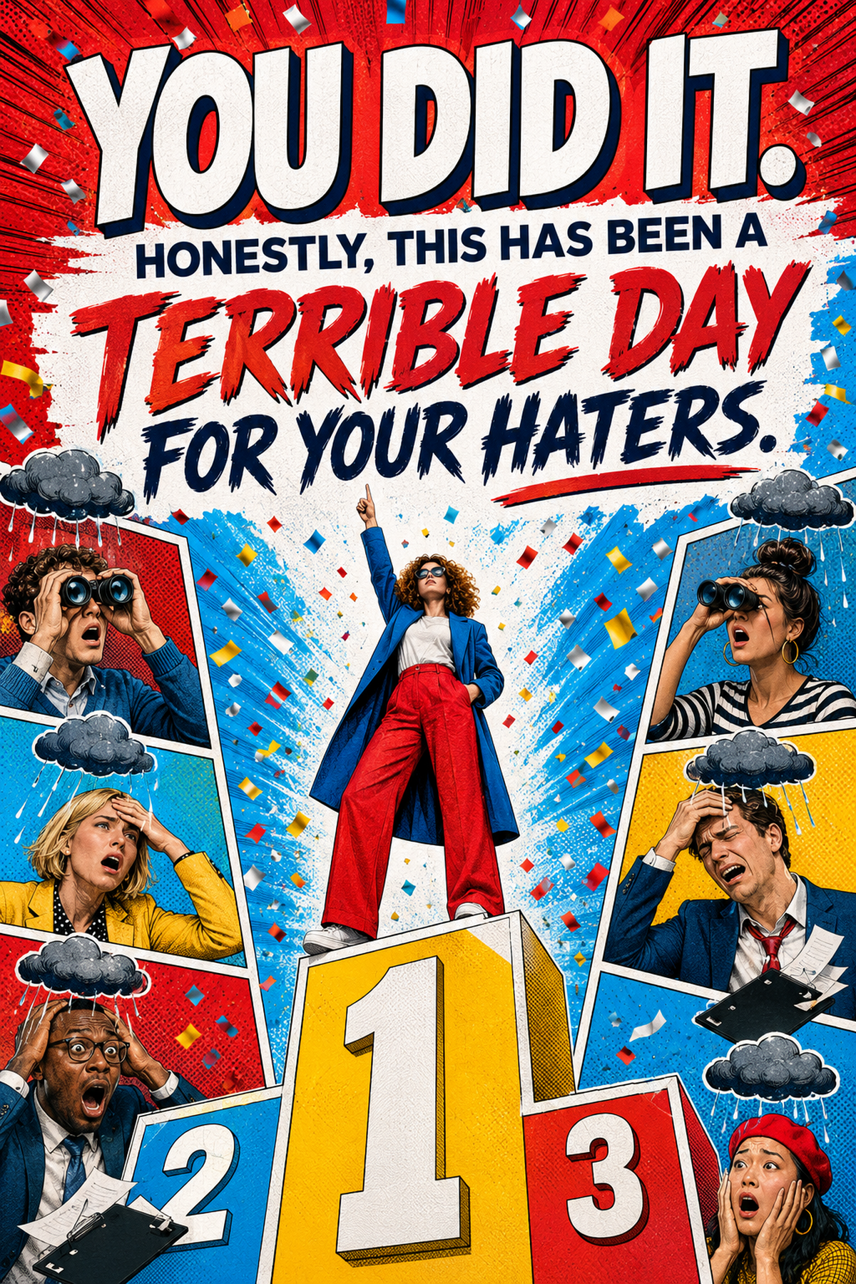 Funny Congratulations Card – A Terrible Day for Your Haters