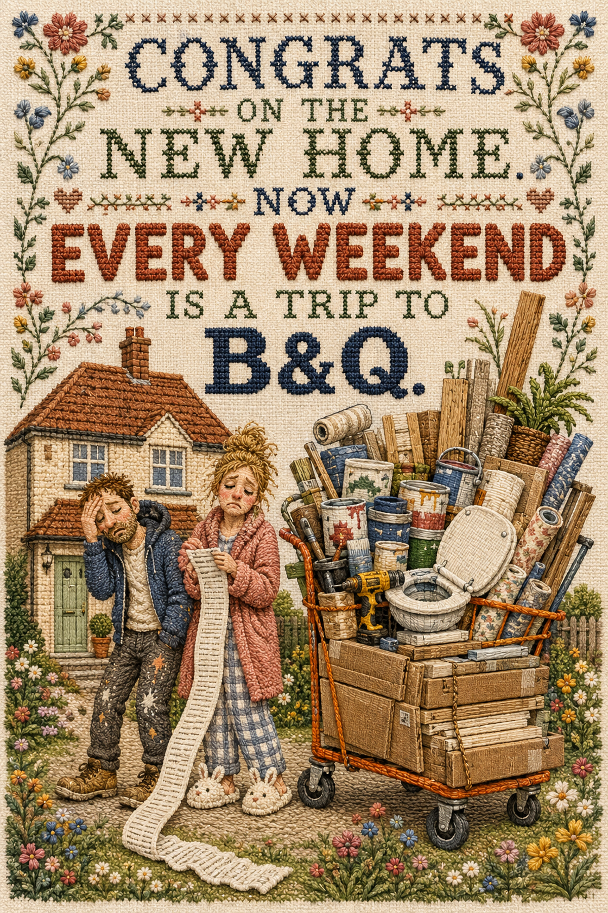 Funny New Home Card – Every Weekend at B&Q