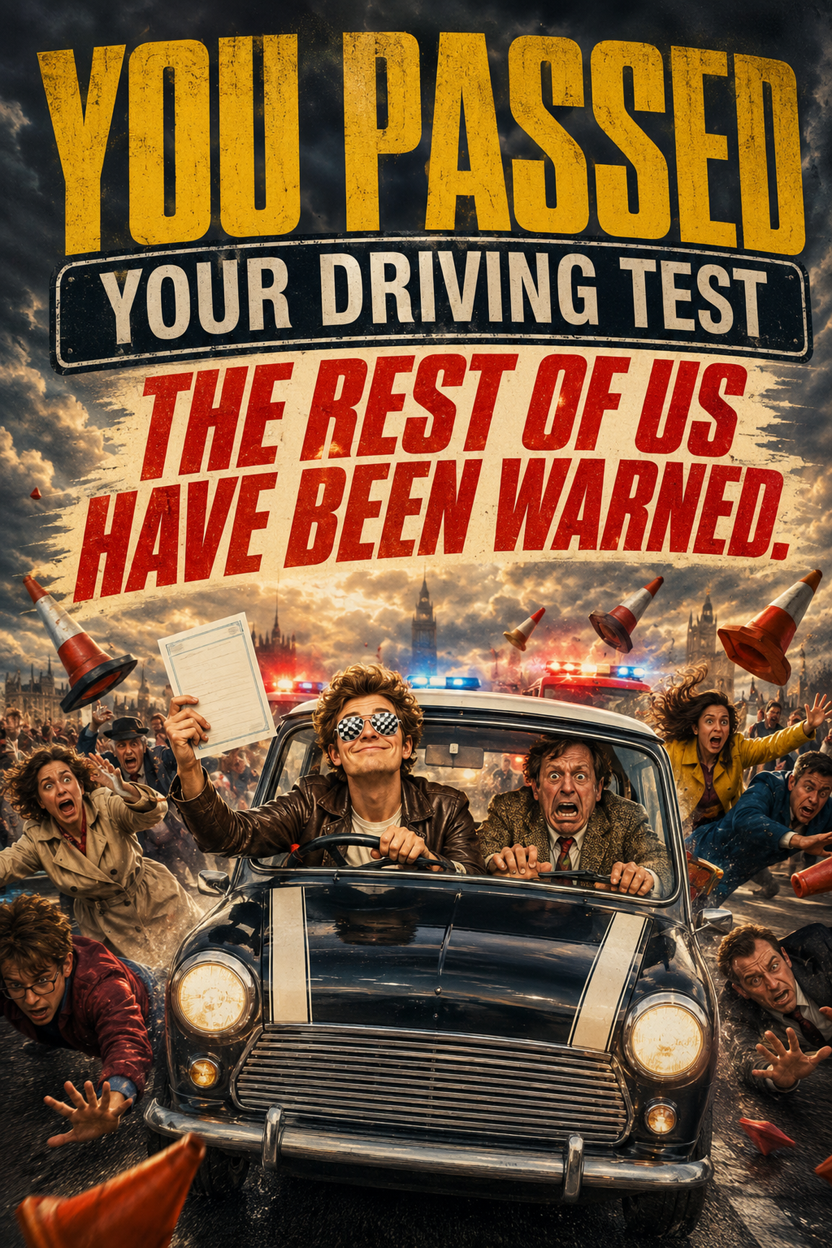 Funny Driving Test Card – The Rest of Us Have Been Warned