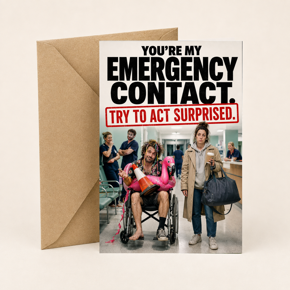 Funny Relationship Card – My Emergency Contact