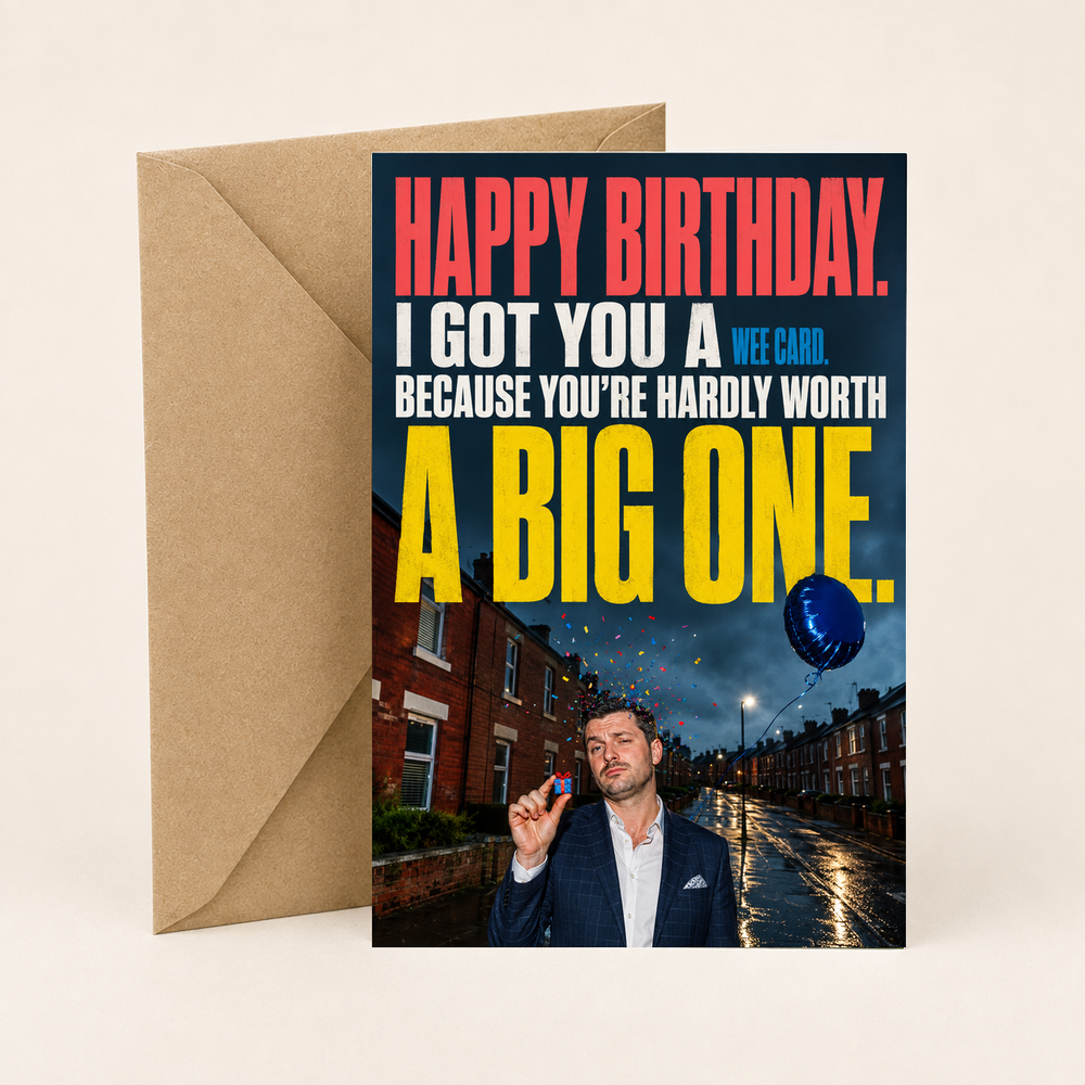 Funny Northern Irish Birthday Card – Wee Card