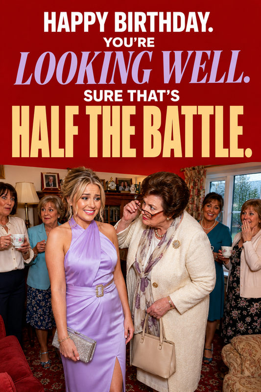 Funny Northern Irish Birthday Card – Looking Well