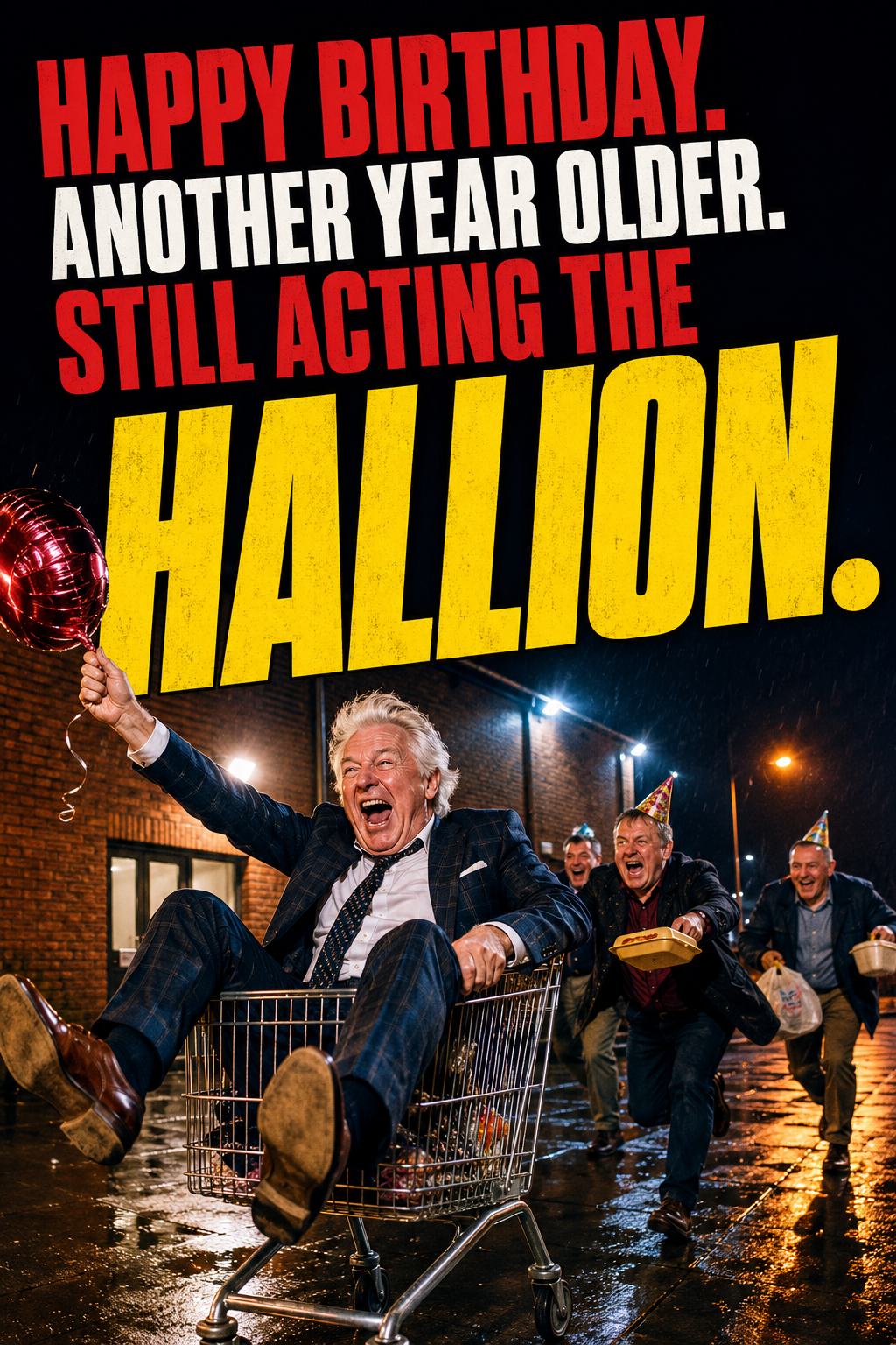 Hallion Birthday Card – Northern Irish Humour