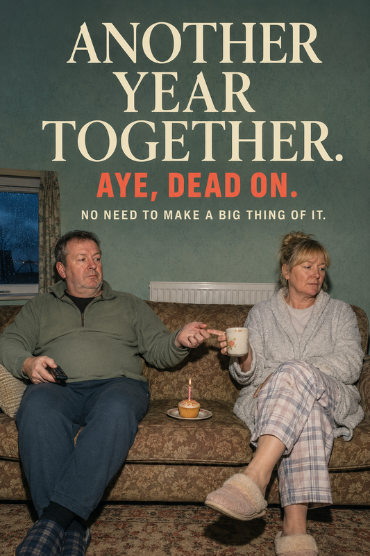 Funny Northern Irish Anniversary Card – Aye, Dead On