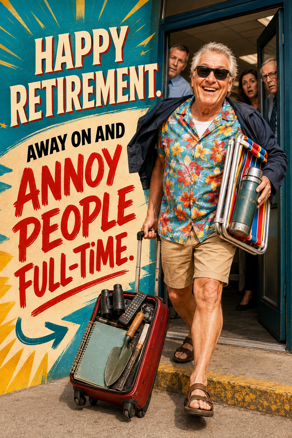 Funny Northern Irish Retirement Card – Annoy People Full-Time