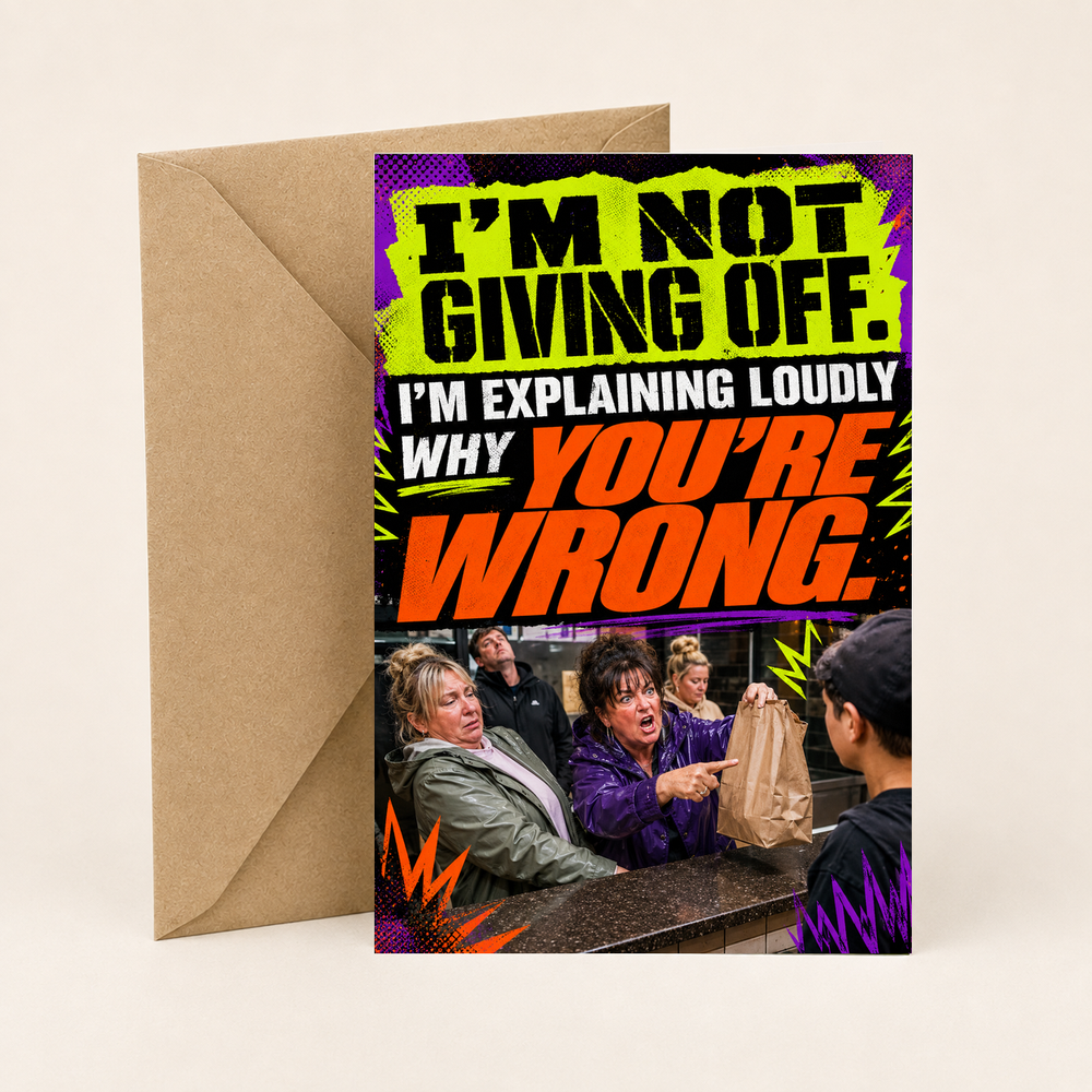 I’m Not Giving Off – Funny Northern Irish Card