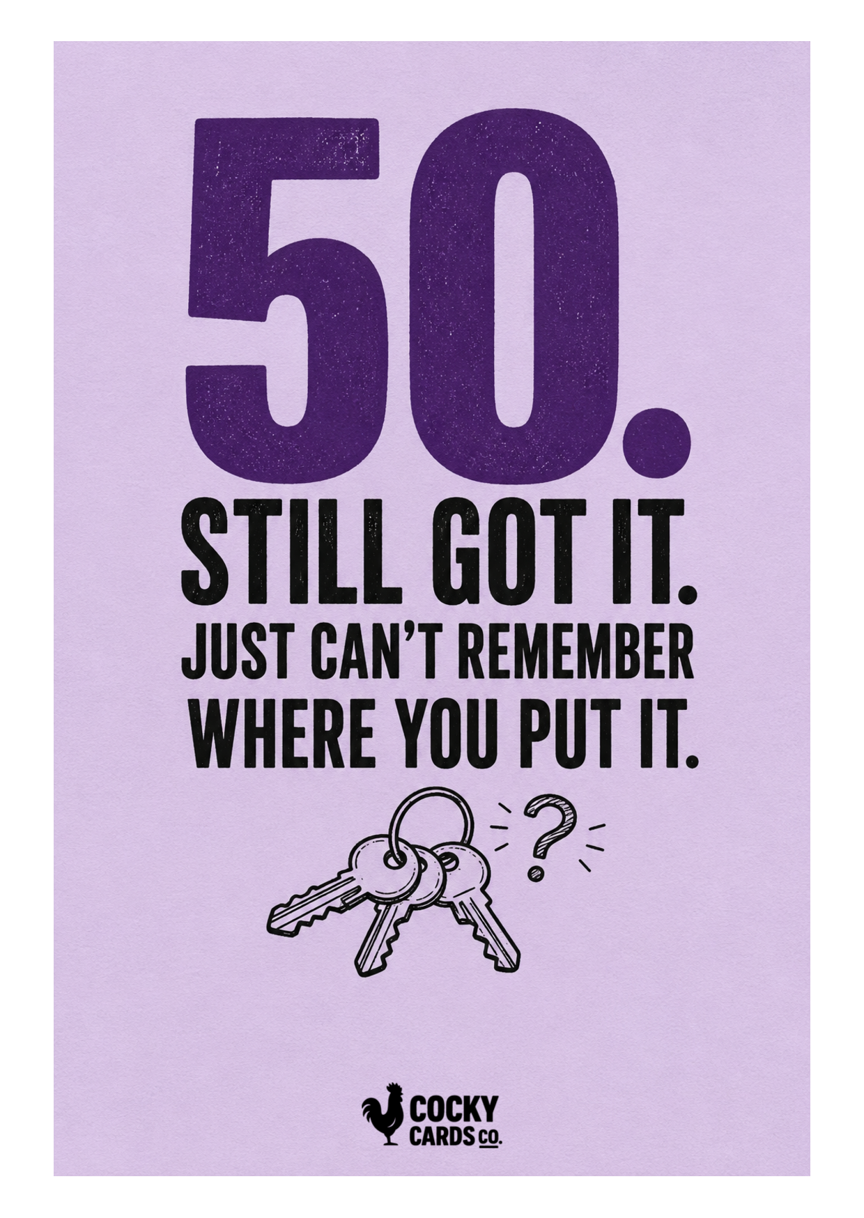 Funny 50th Birthday Card for Him – Still Got It