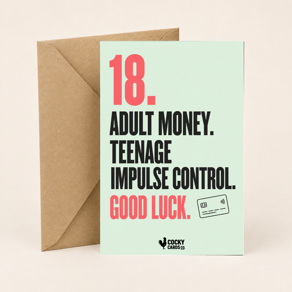 Funny 18th Birthday Card for Her – Adult Money
