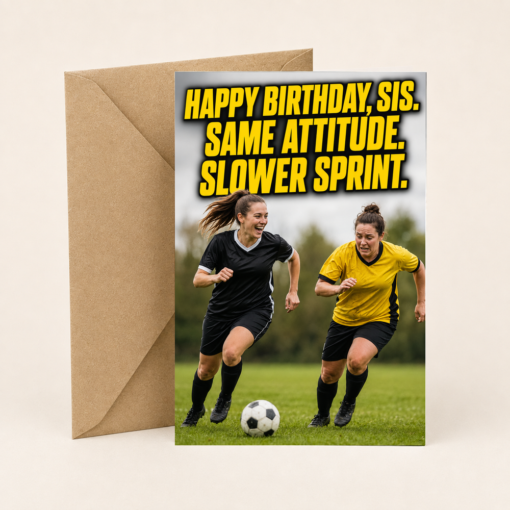 Happy Birthday, Sis. Same Attitude. Slower Sprint.