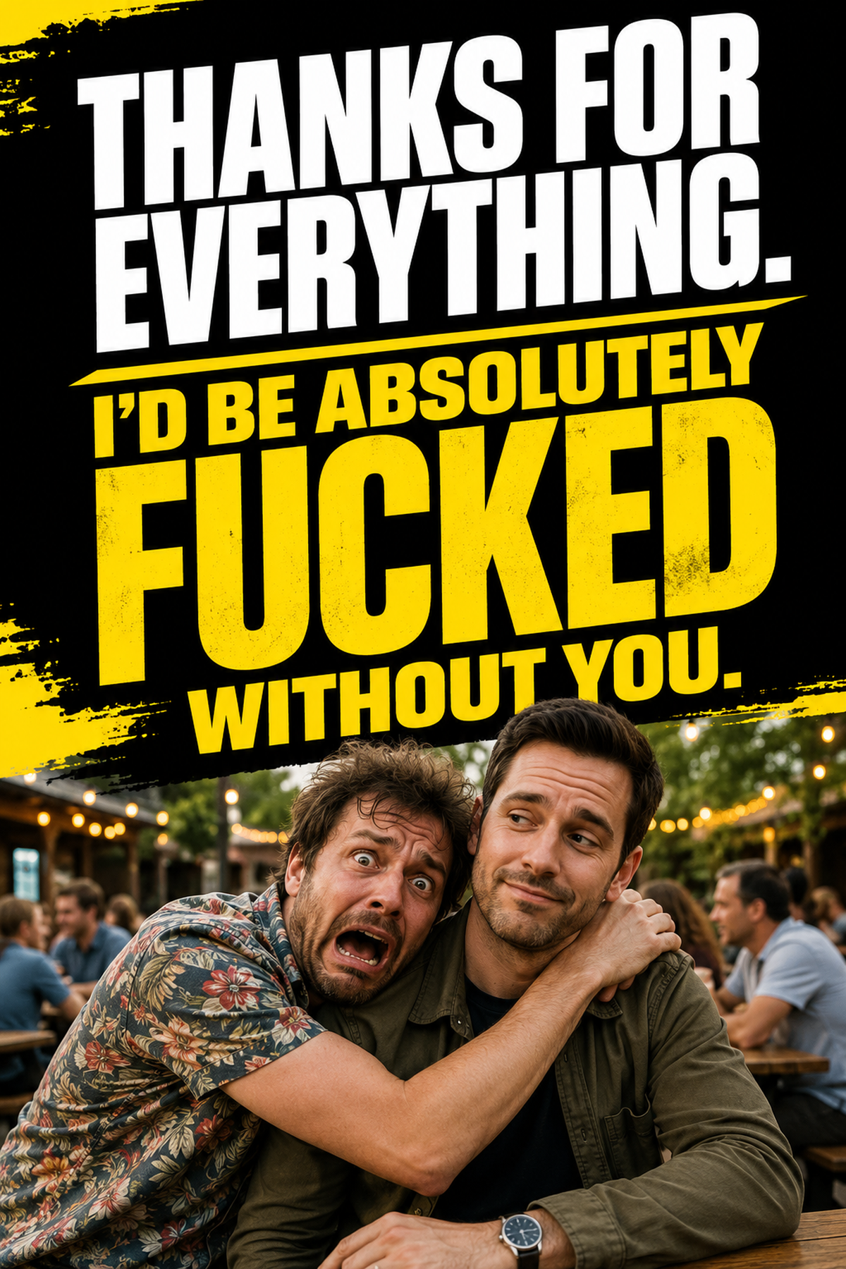 Rude Thank You Card – Fucked Without You