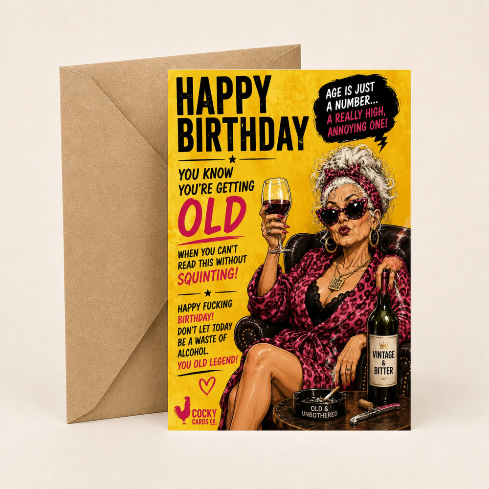 Funny Birthday Card for Her – Age Is Just a Number