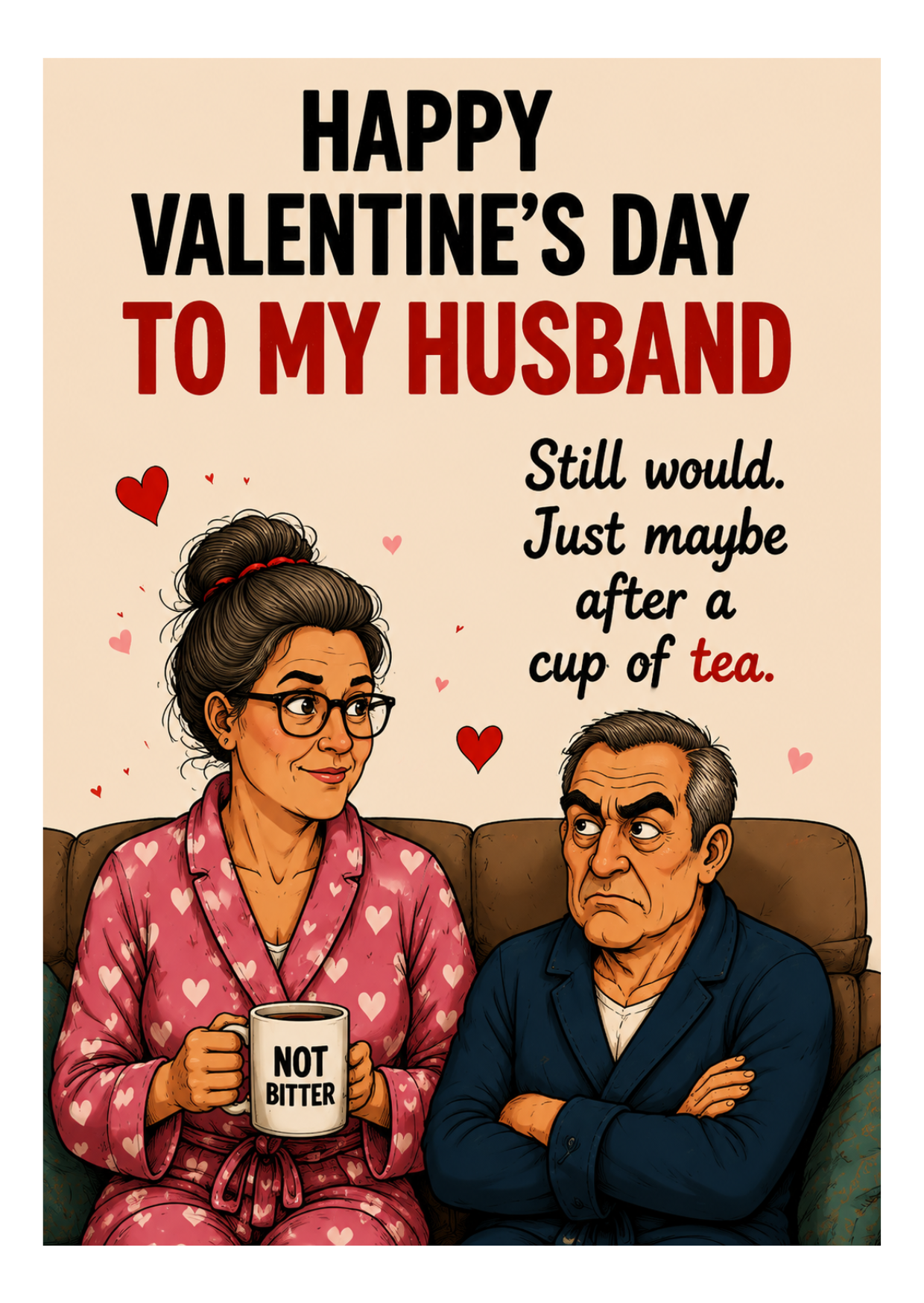 Funny Valentine’s Card for Husband – Still Would